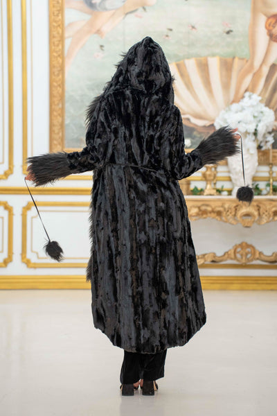 Women's Temptress Coat in "Black Raven" STOCK