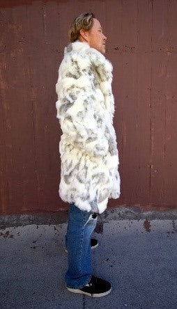 Burning-man-men's-faux fur-ivory-gray-coat with-collar-4