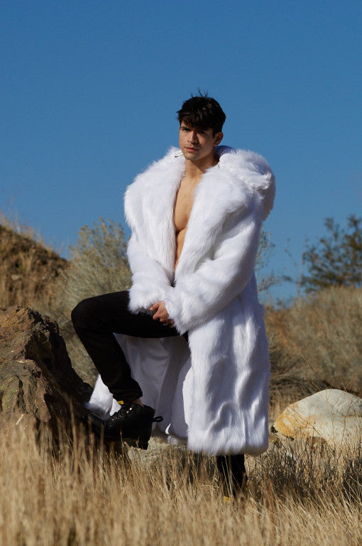 Men's Faux Fur Vandal Coat in 