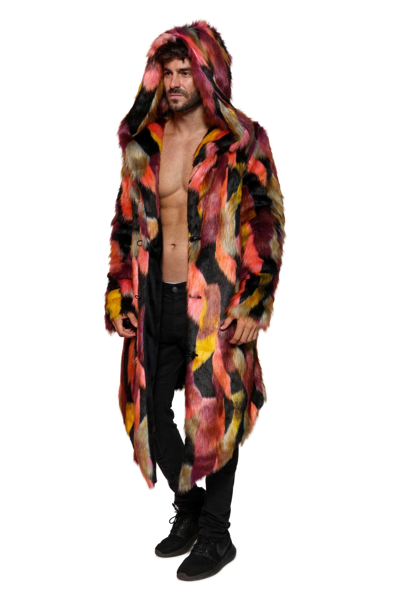 Men's Desert Warrior Coat in "Dark Acid"