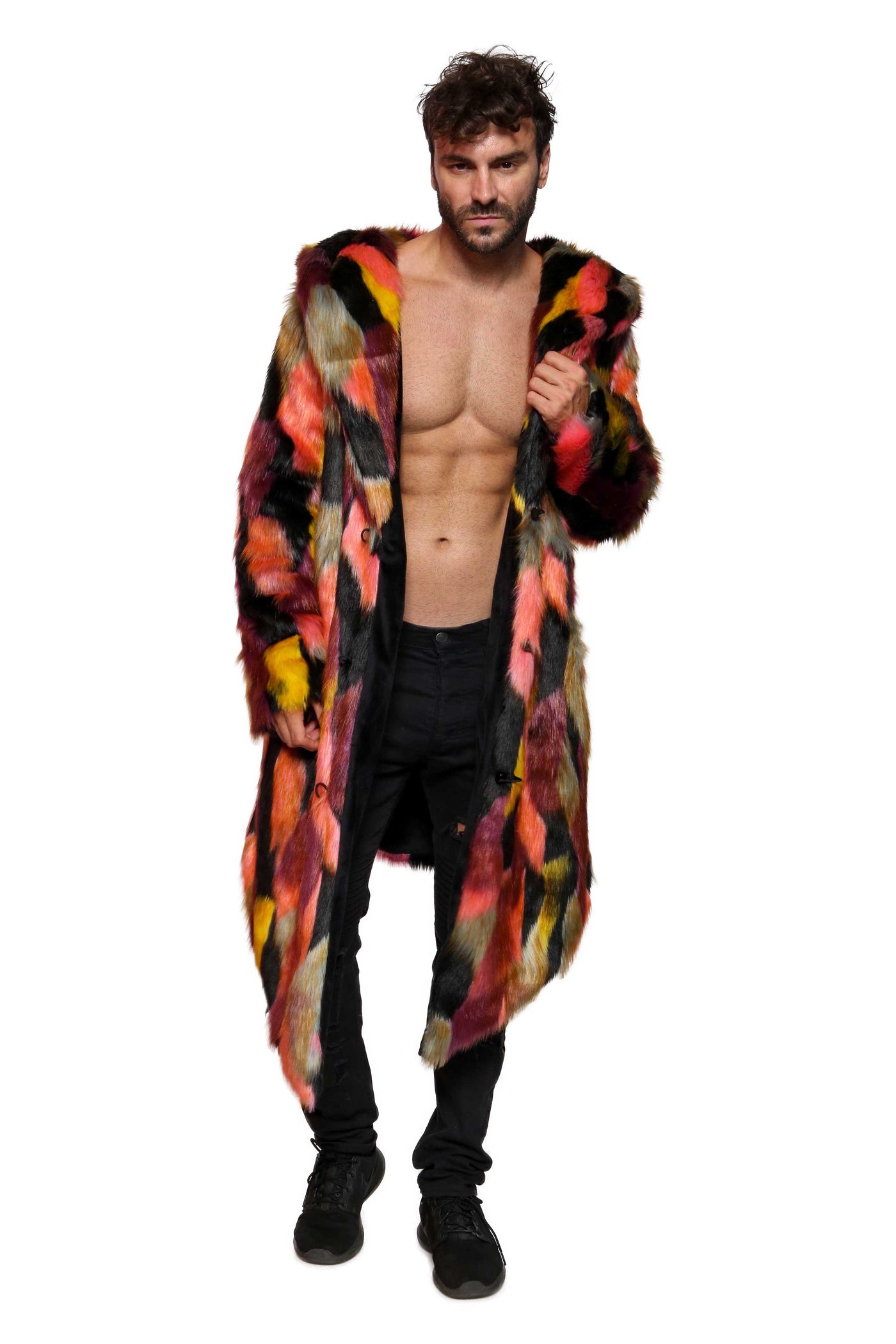 Men's Desert Warrior Coat in "Dark Acid"