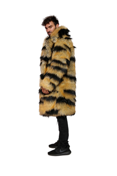 Men's Dutch Coat in "Abstract Tiger"