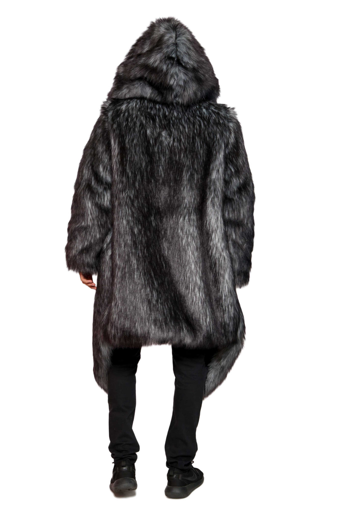 HOT Fur Clothing Wolf Fur Coat Price Gray Wolf Hooded Faux Fur