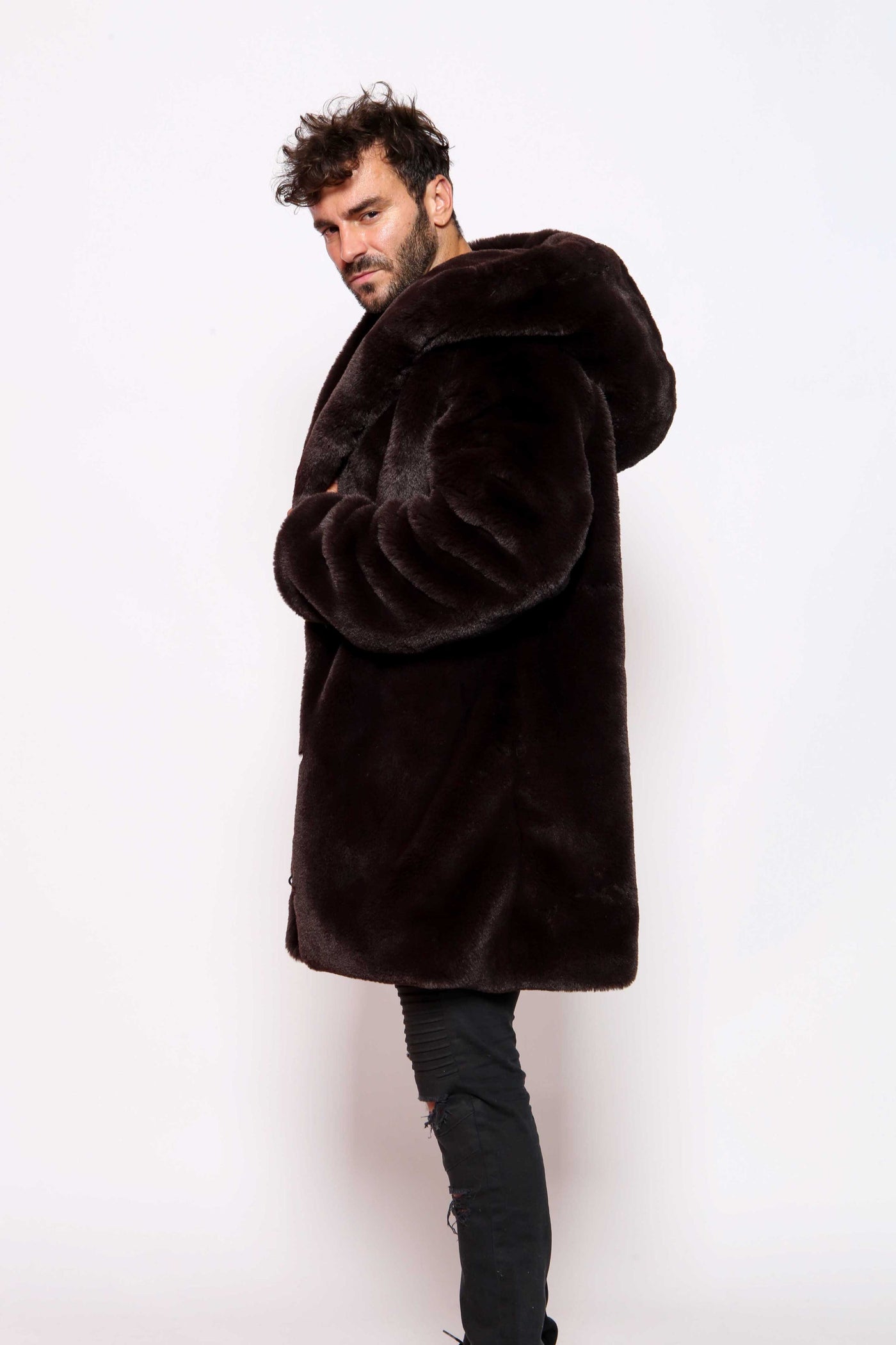 Men's Short Desert Warrior Coat in "Beaver"