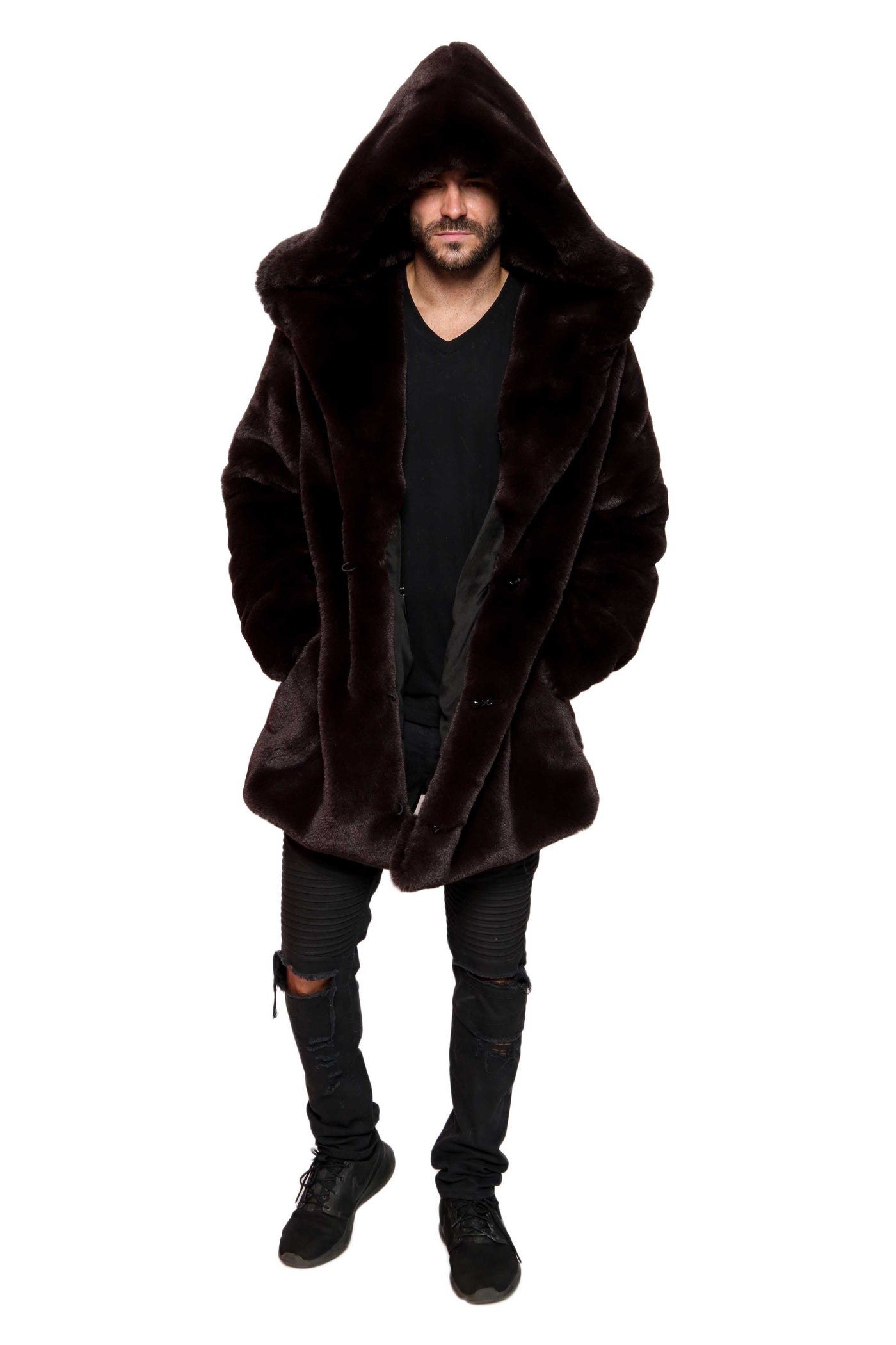 Men's Short Desert Warrior Coat in "Beaver"