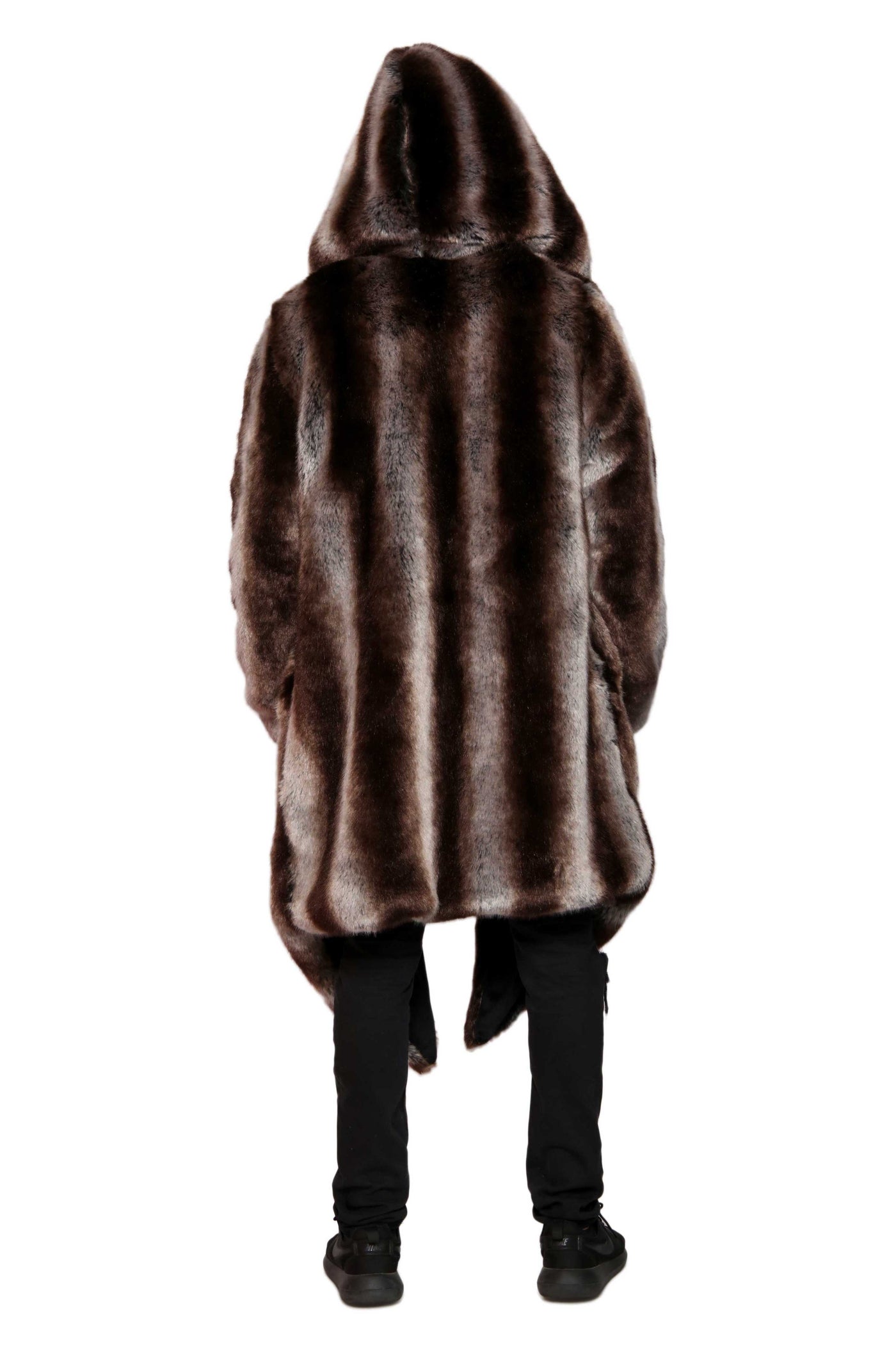 Men's Desert Warrior Coat in "Truffle" Chinchilla STOCK