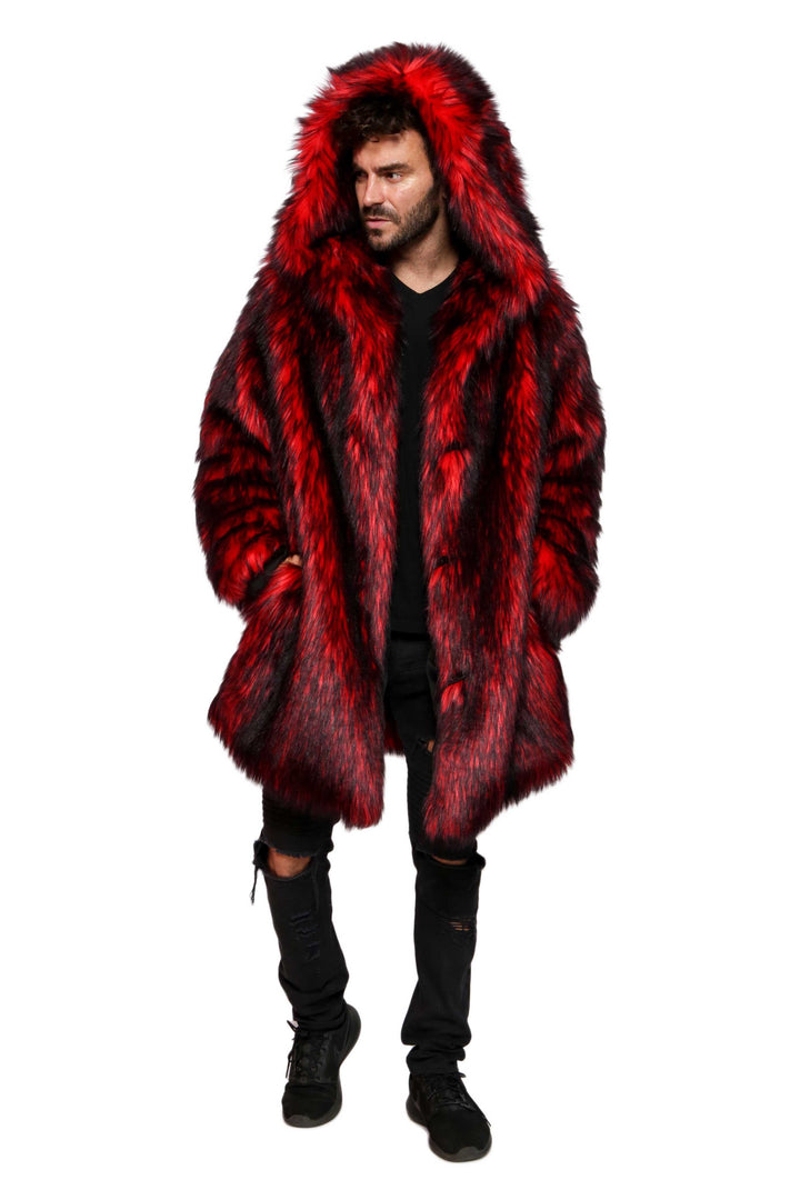 Men-short-playa-coat-red-wolf-