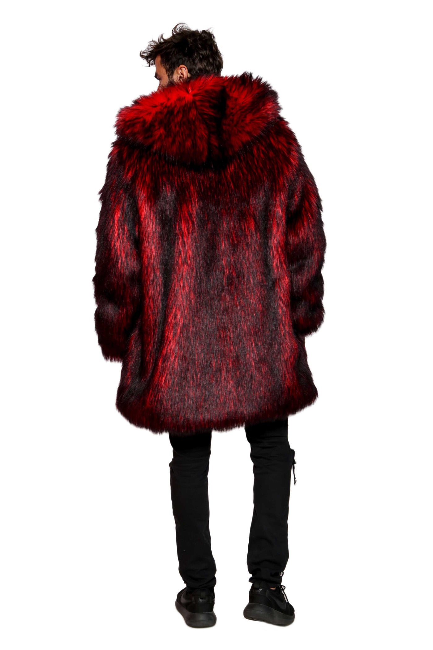 Men's Short Playa Coat in "Red Wolf"