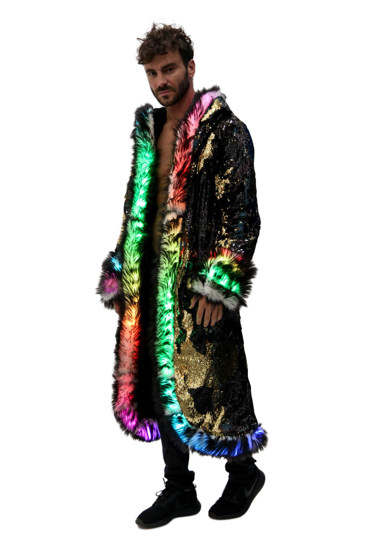 ペリキュール PELLICULE front gather furcoat sculptured-bleached-mink-fur-