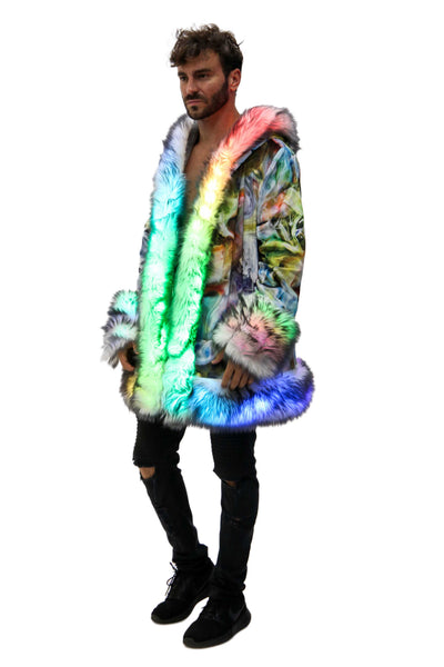 Men's LED Wizard Coat in "Velvet Cyclone"