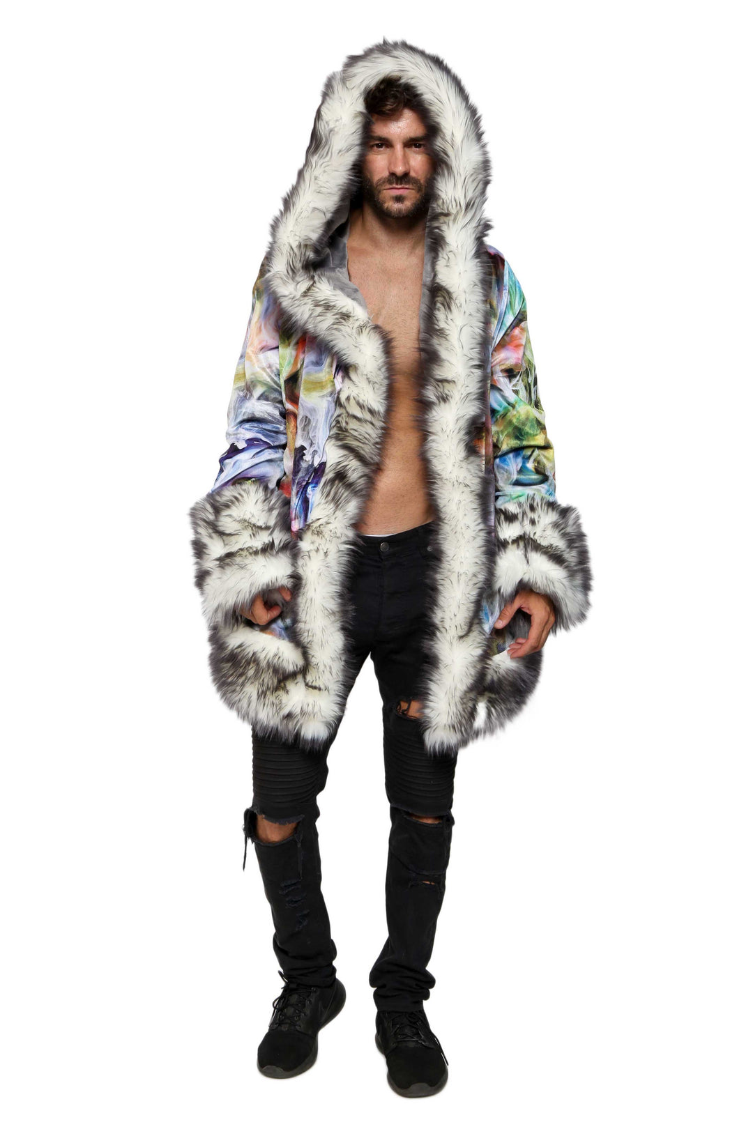 SOFTMACHINE WIZARD COAT ウィザードコート L Mens-LED-Wizard-Coat-velvet-