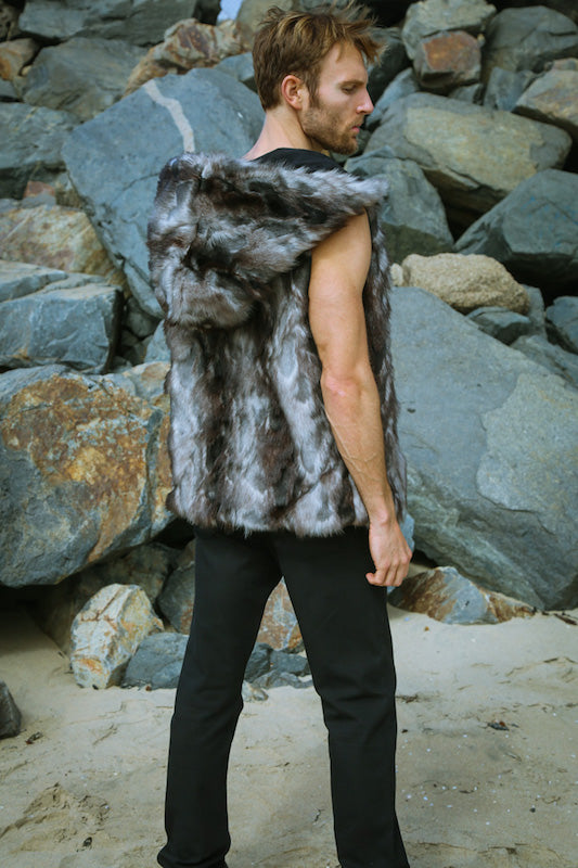 burning-man-faux-fur-men's-vest-gray-wolf-furrocious-furr copy 2