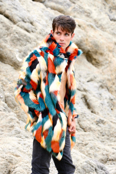 e burning-man-faux-fur-duke-coat-rust-teal-furrocious-3 copy