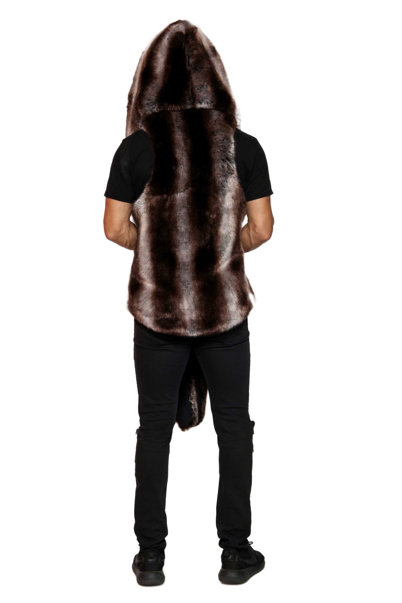 Men's Desert Warrior Vest in "Truffle" Chinchilla STOCK