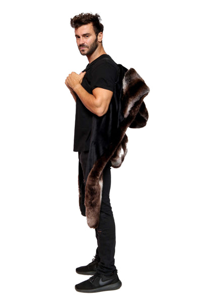 Men's Desert Warrior Vest in "Truffle" Chinchilla STOCK