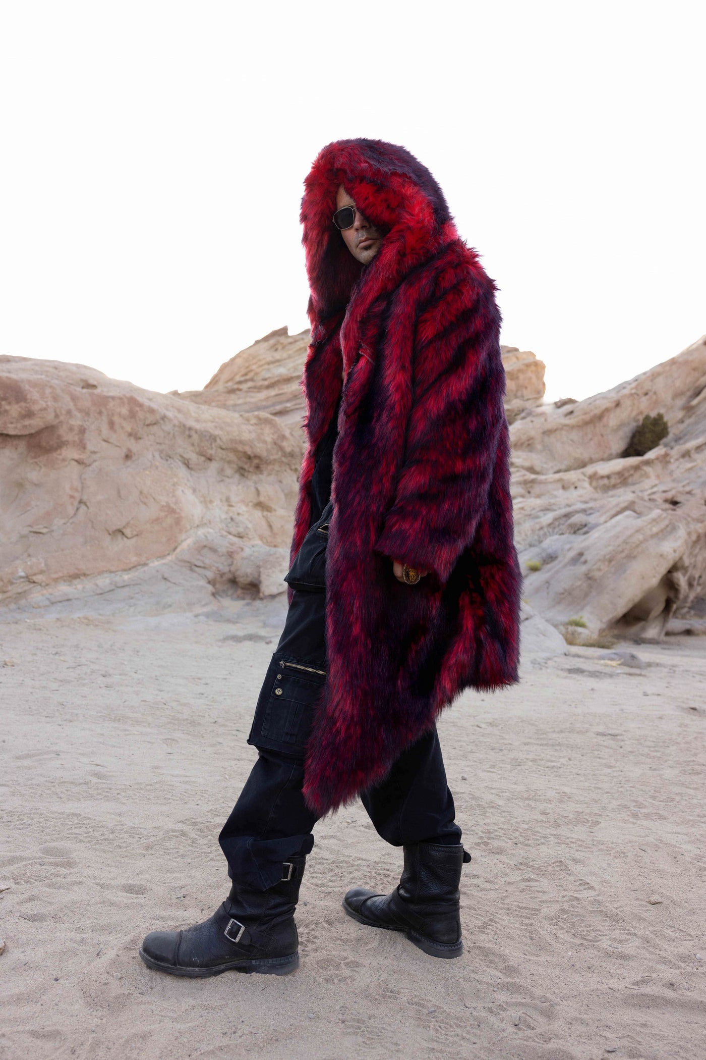 Men's Desert Warrior Coat in "Red Wolf"