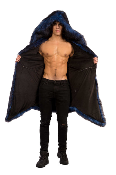 Men's Desert Warrior Coat in "Blue Wolf"