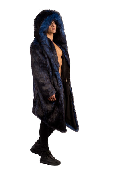 Men's Desert Warrior Coat in "Blue Wolf"