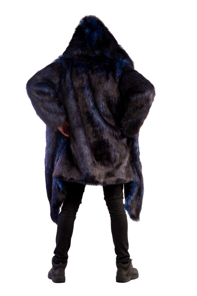 Men's Desert Warrior Coat in "Blue Wolf"