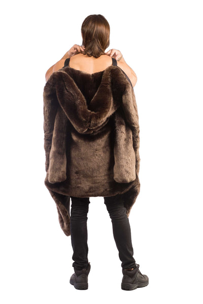 Men's Desert Warrior Coat in "Moose" Chinchilla