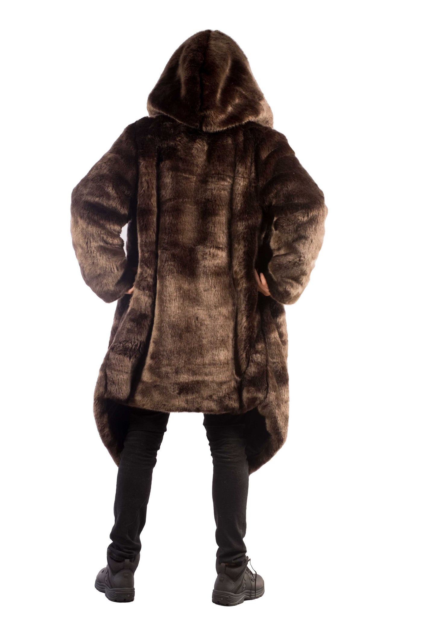 Men's Desert Warrior Coat in "Moose" Chinchilla