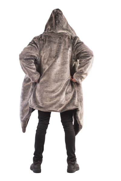 Men's Desert Warrior Coat in "Silver Jaguar" Chinchilla