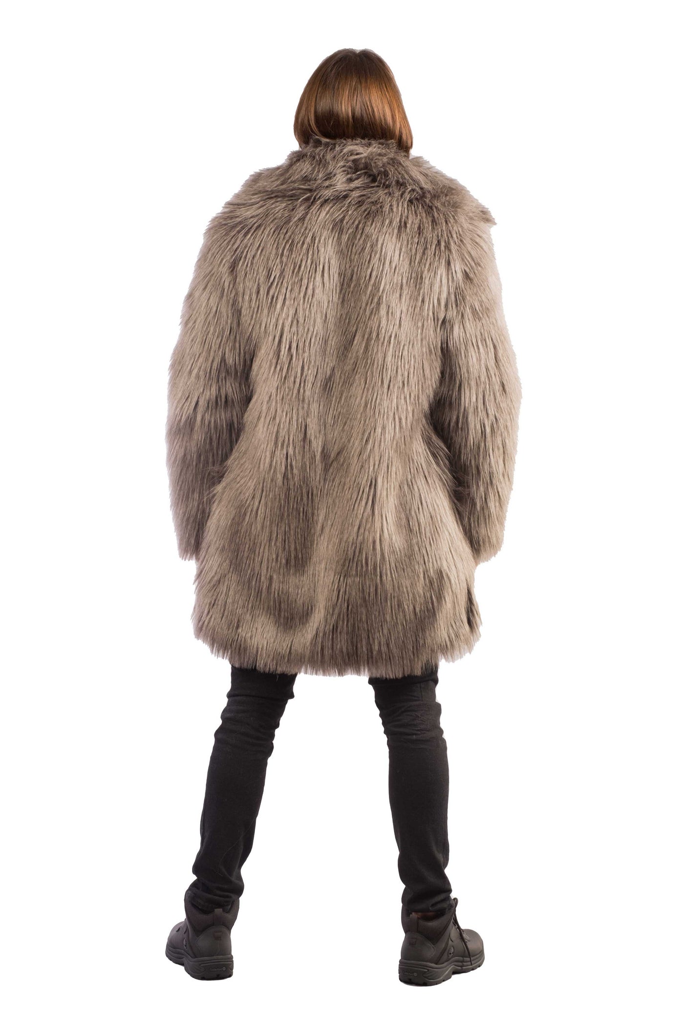 Men's Dutch Coat in "Steel Shag"