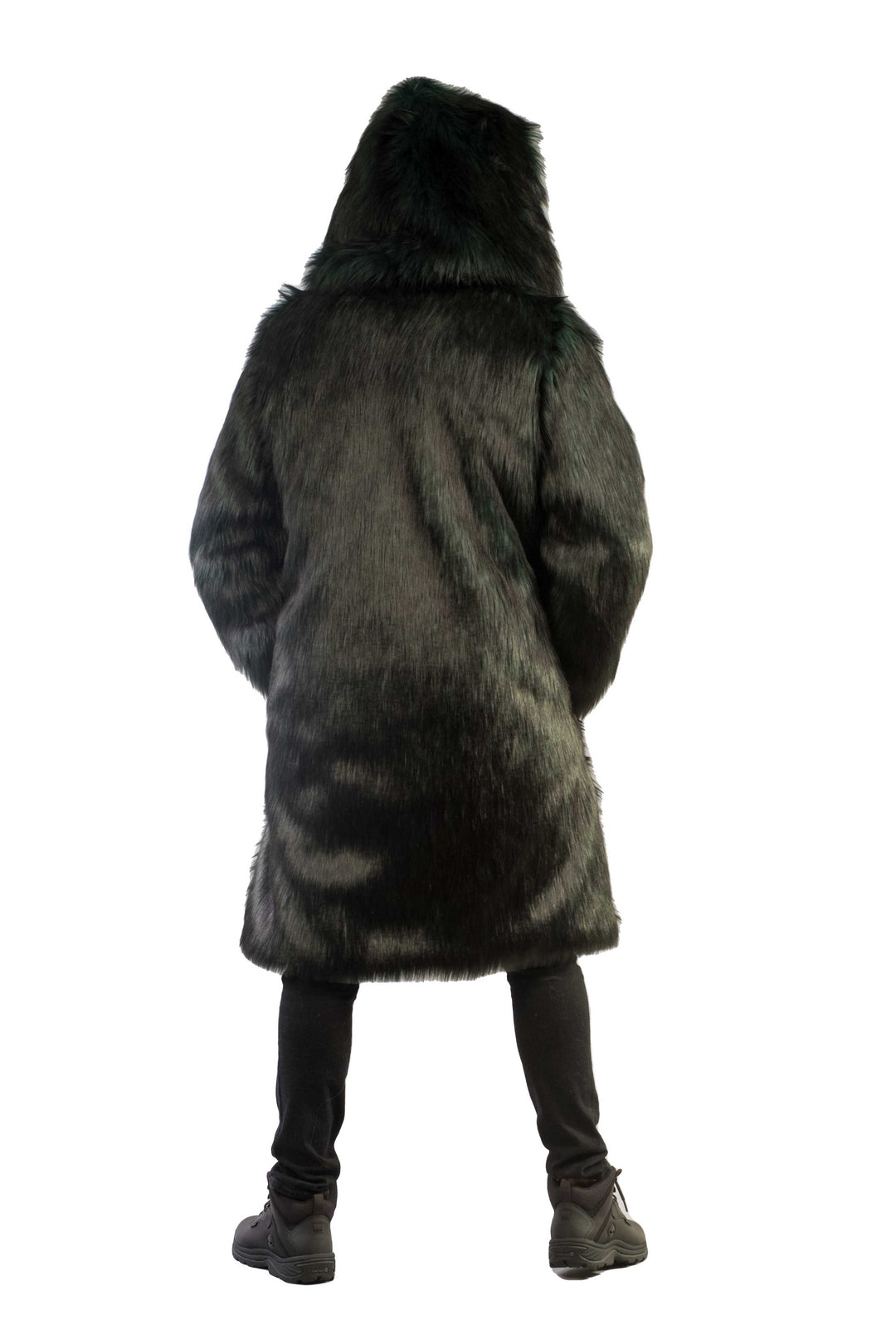 Men's Faux Fur Hooded Playa Coat in 