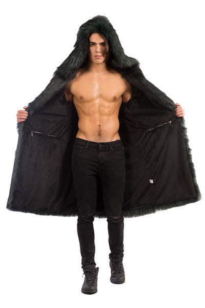 Men's Playa Coat in "Green Wolf"