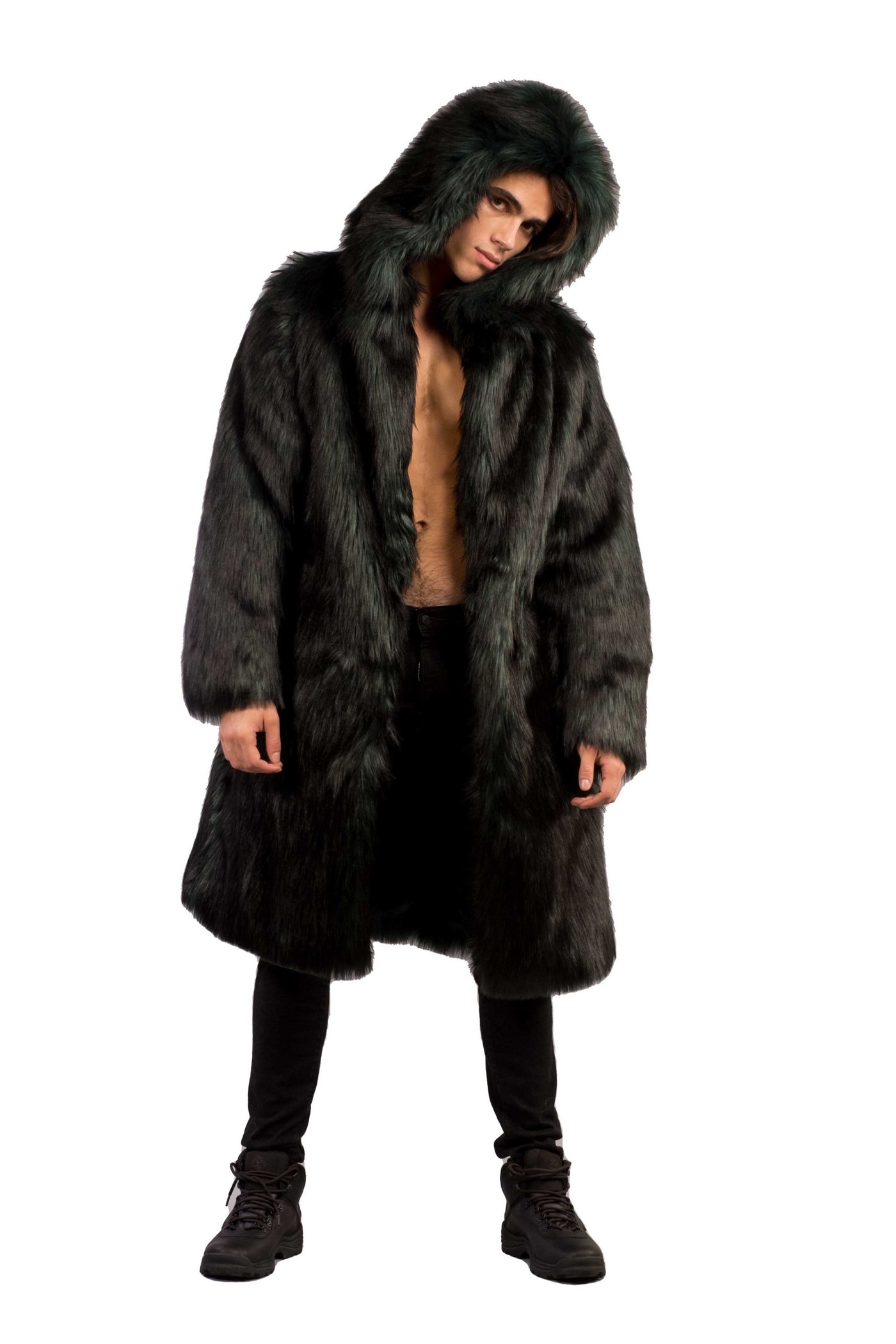 Men's Playa Coat in "Green Wolf"