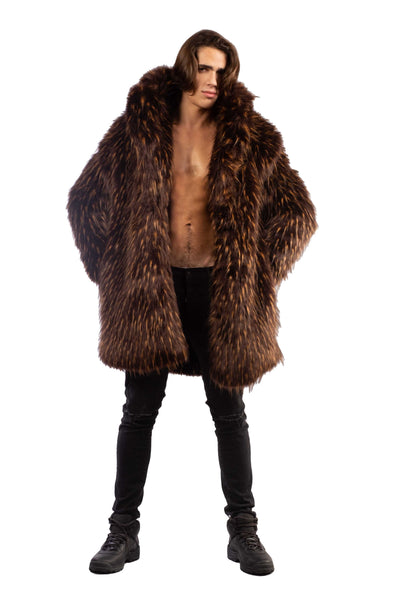 Men's Dutch Coat in "Timber Wolf"