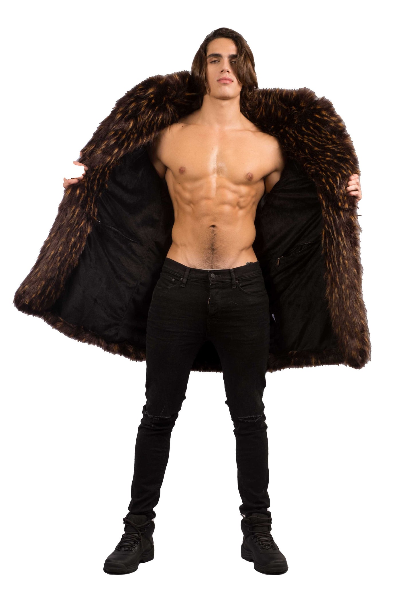 Men's Dutch Coat in "Timber Wolf"