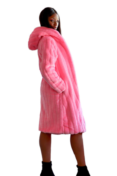 Women's Playa Coat in "Pink Panther"