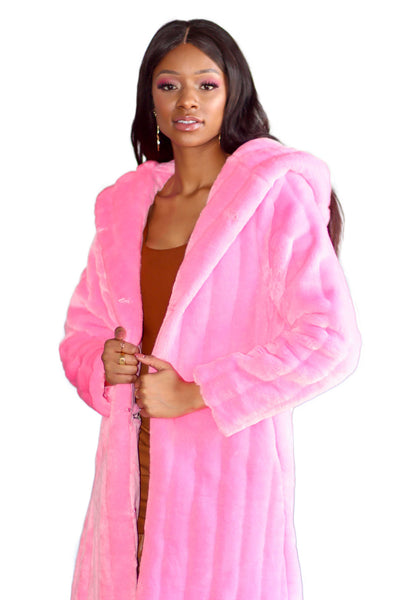 Women's Playa Coat in "Pink Panther"