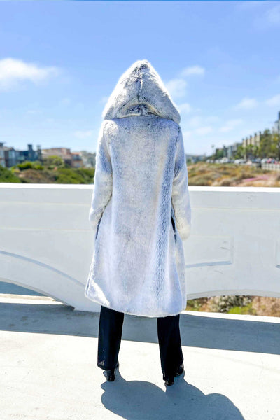 Women's Playa Coat in "Pegasus" Chinchilla