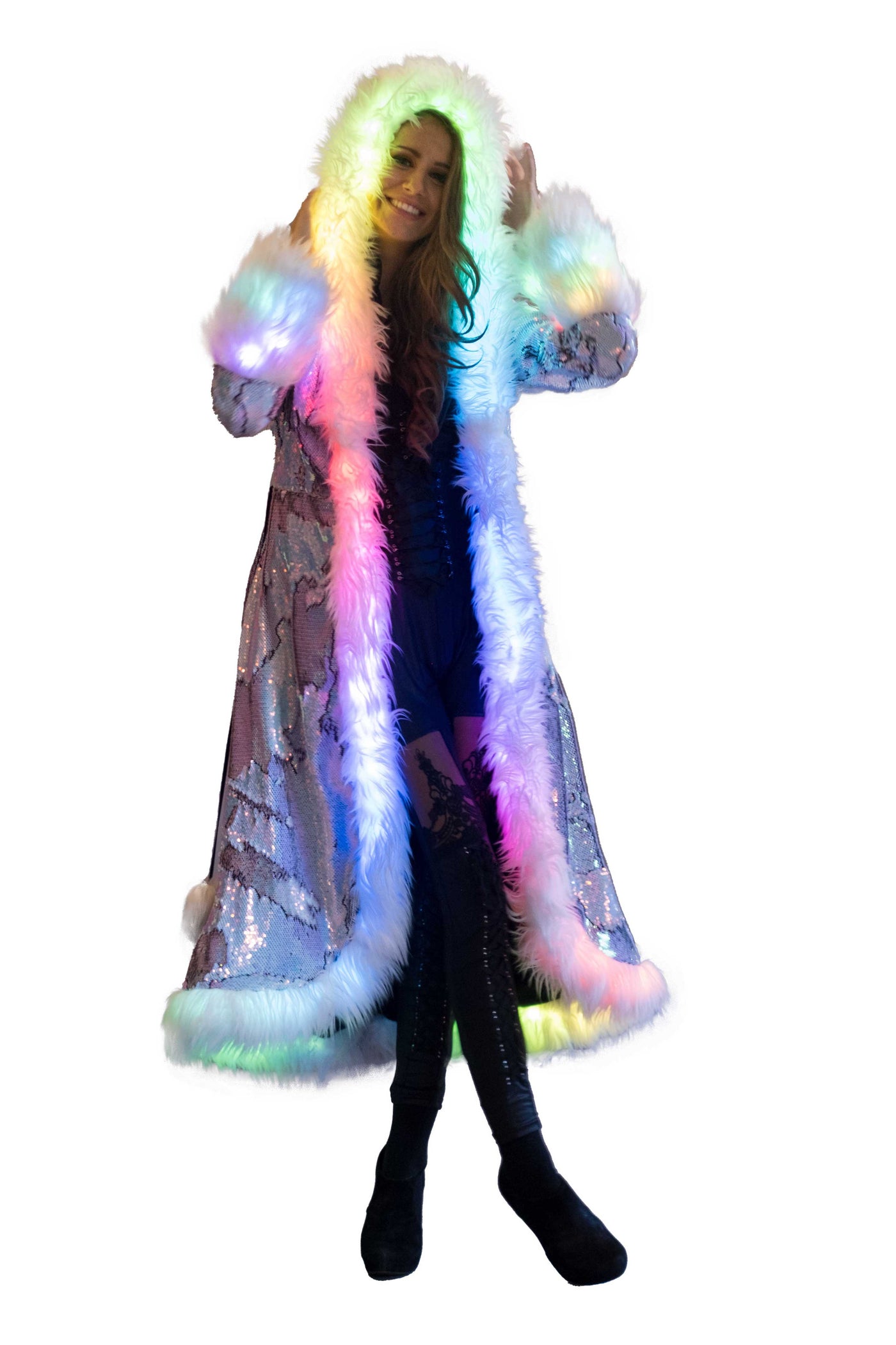 Women's LED Sequin Temptress Coat in "Fairy"