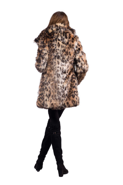 Women's Short Duchess Coat in "Cheetah"