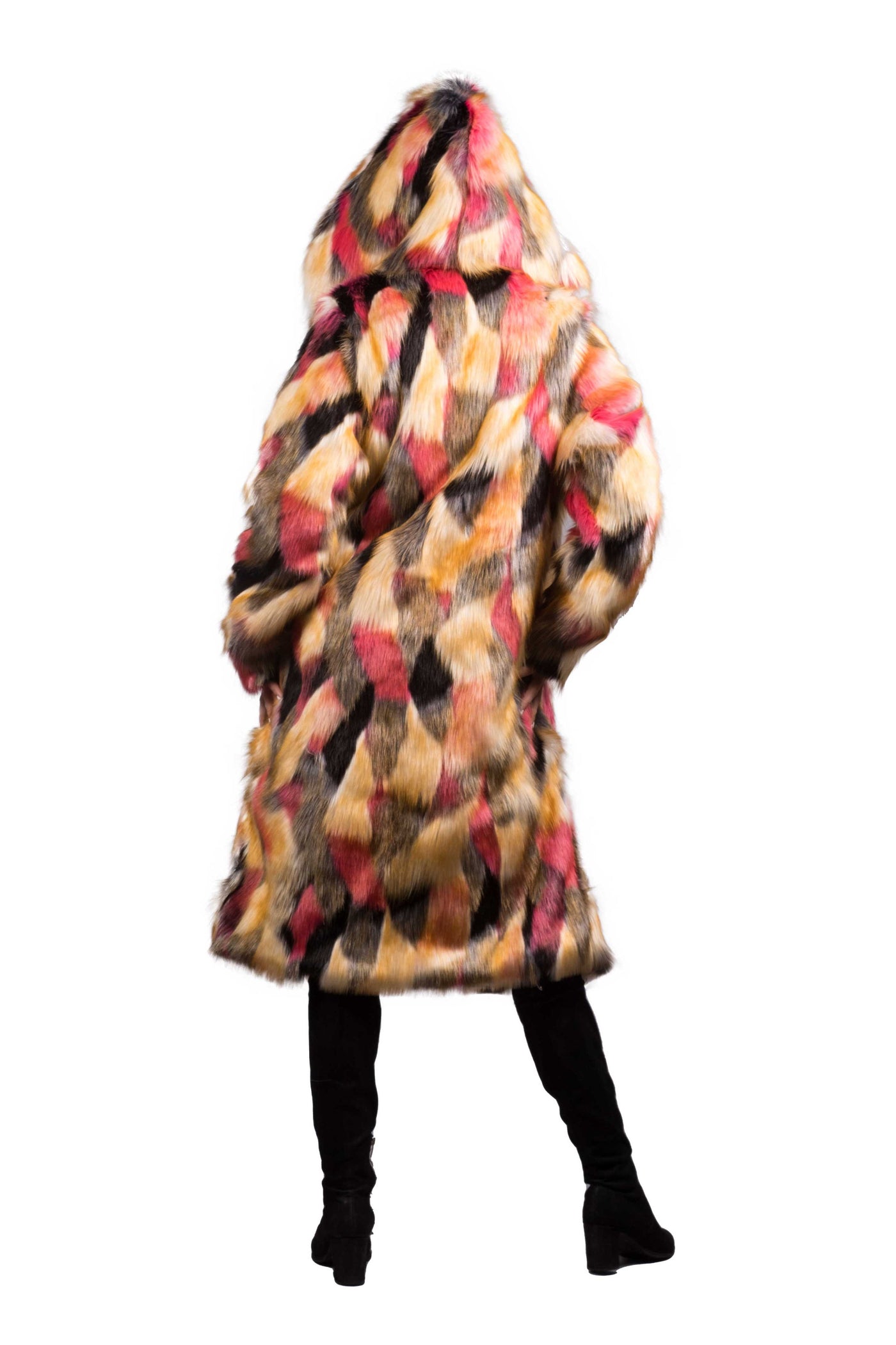 Women's Playa Coat in "Acid Poly Pink"