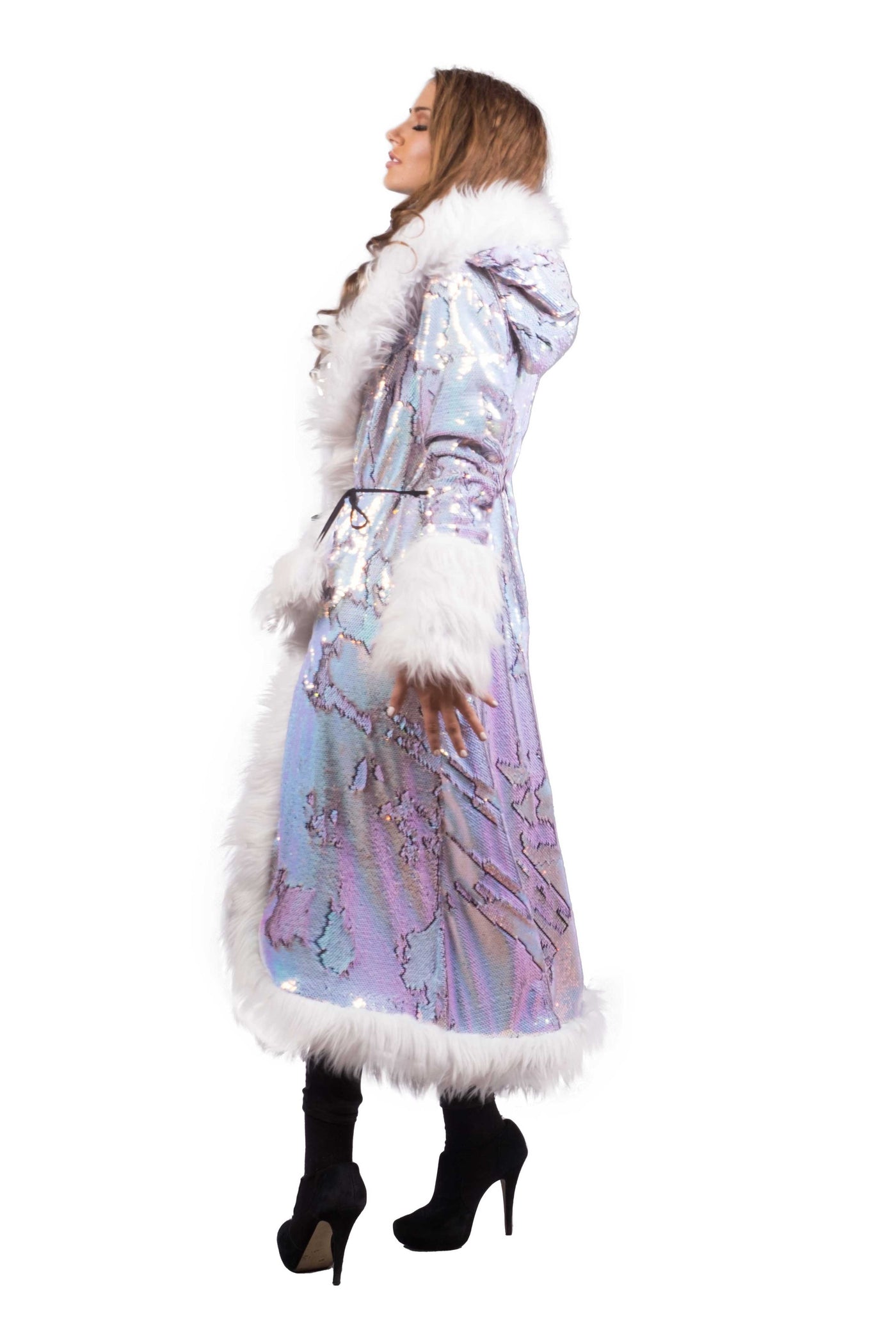 Women's Sequin Temptress Coat in "Fairy" STOCK