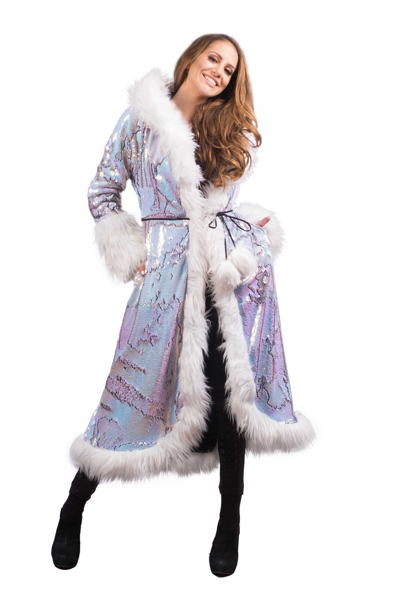 Women's Sequin Temptress Coat in "Fairy" STOCK